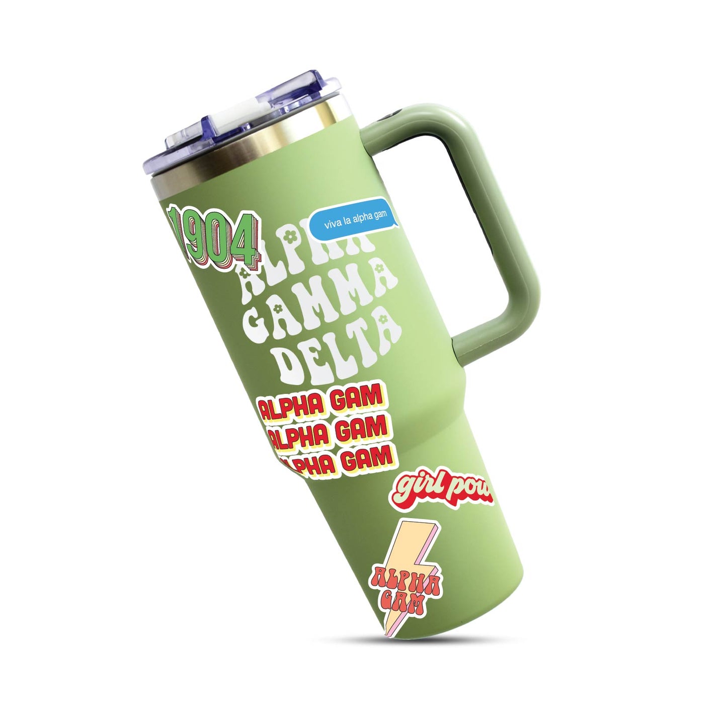 Alpha Gamma Delta Girl Power Sticker Sheet