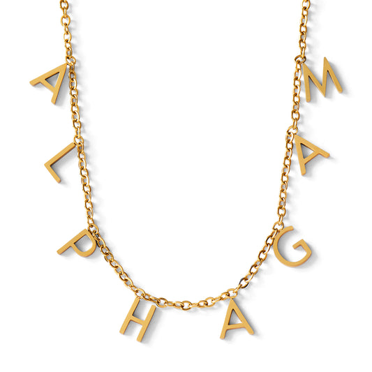 Alpha Gamma Delta Name Necklace