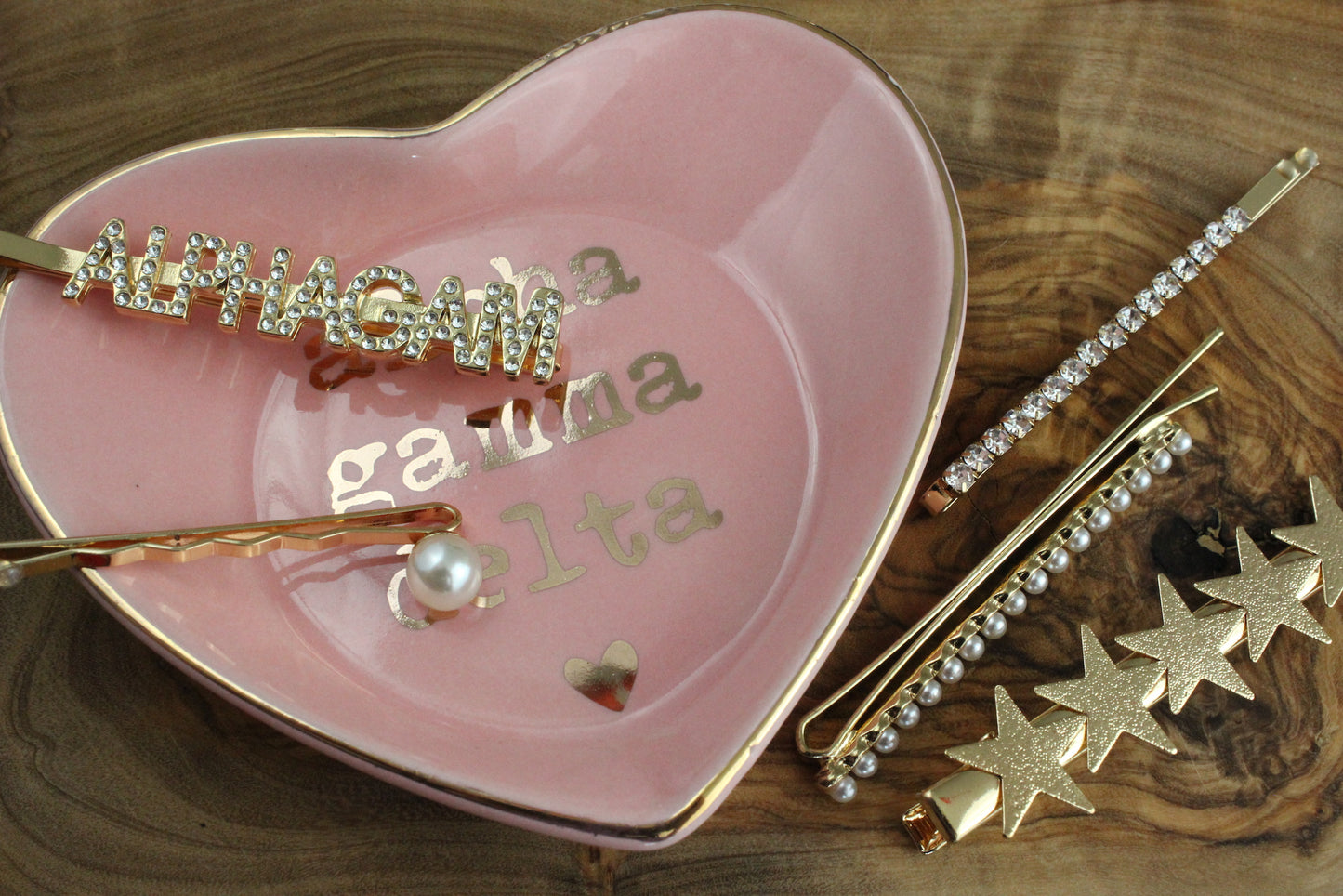 Alpha Gamma Delta Ceramic Ring Dish