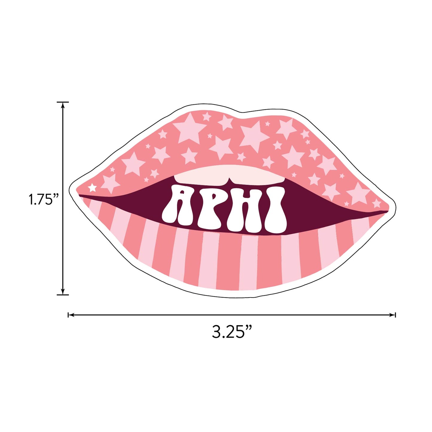 Alpha Phi Girl Power Sticker Sheet