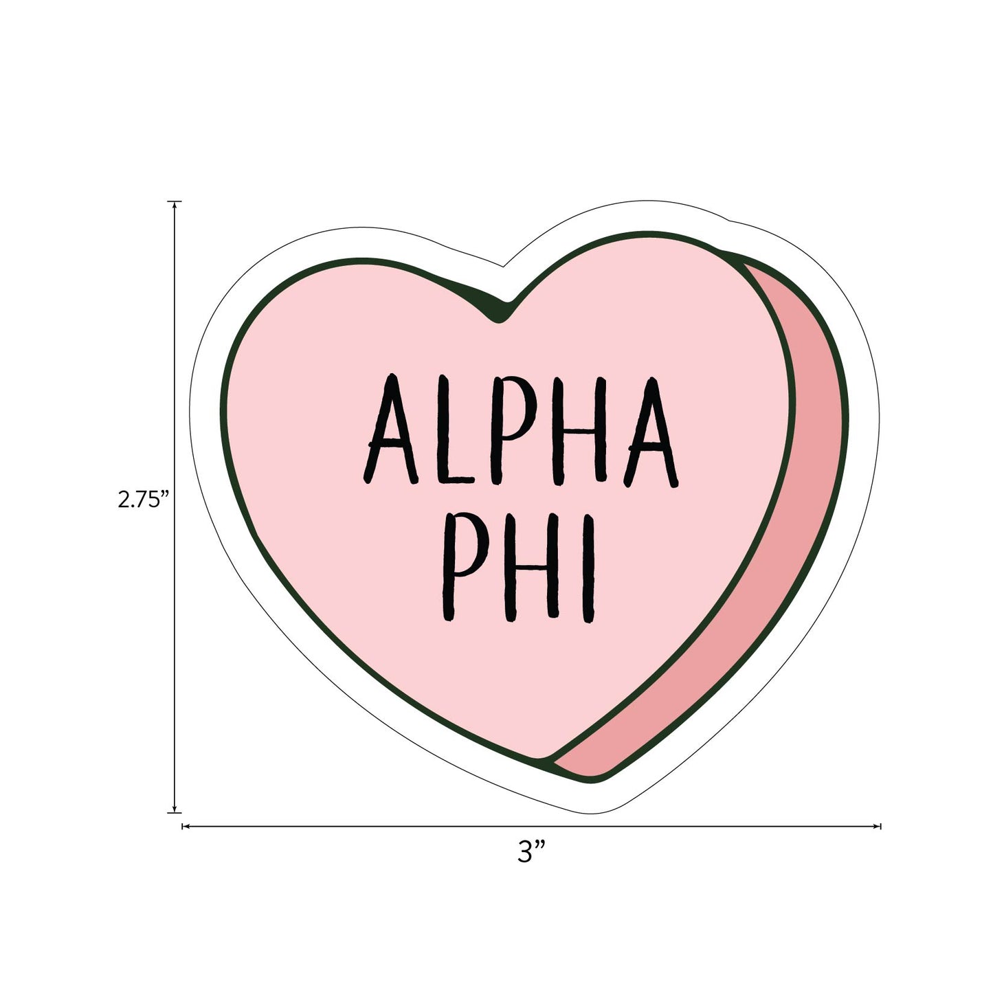 Alpha Phi- Sticker Sheet- Love Theme