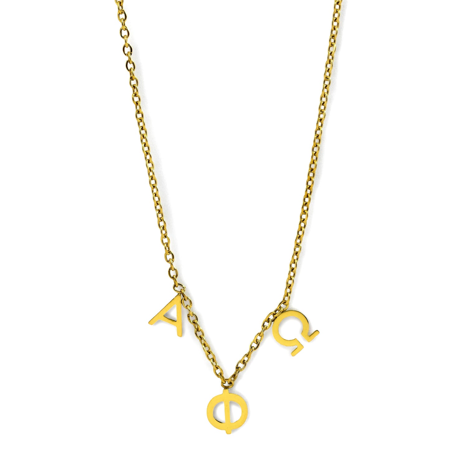 Alpha Phi Omega Name Necklace