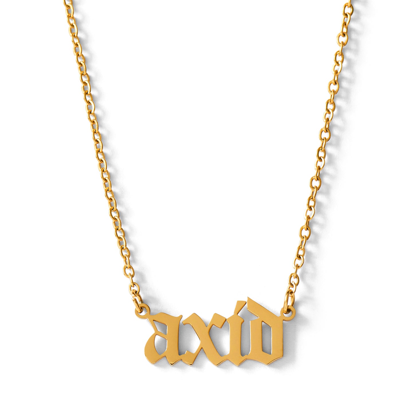 Alpha Xi Delta Old English Style Sorority Necklace