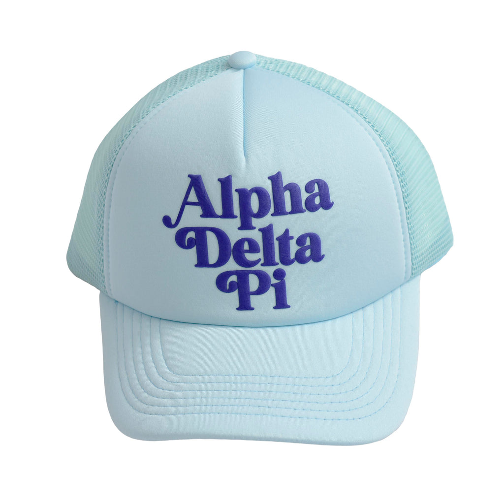 Alpha Delta Pi Baseball Cap, Mesh Trucker-Style Hat