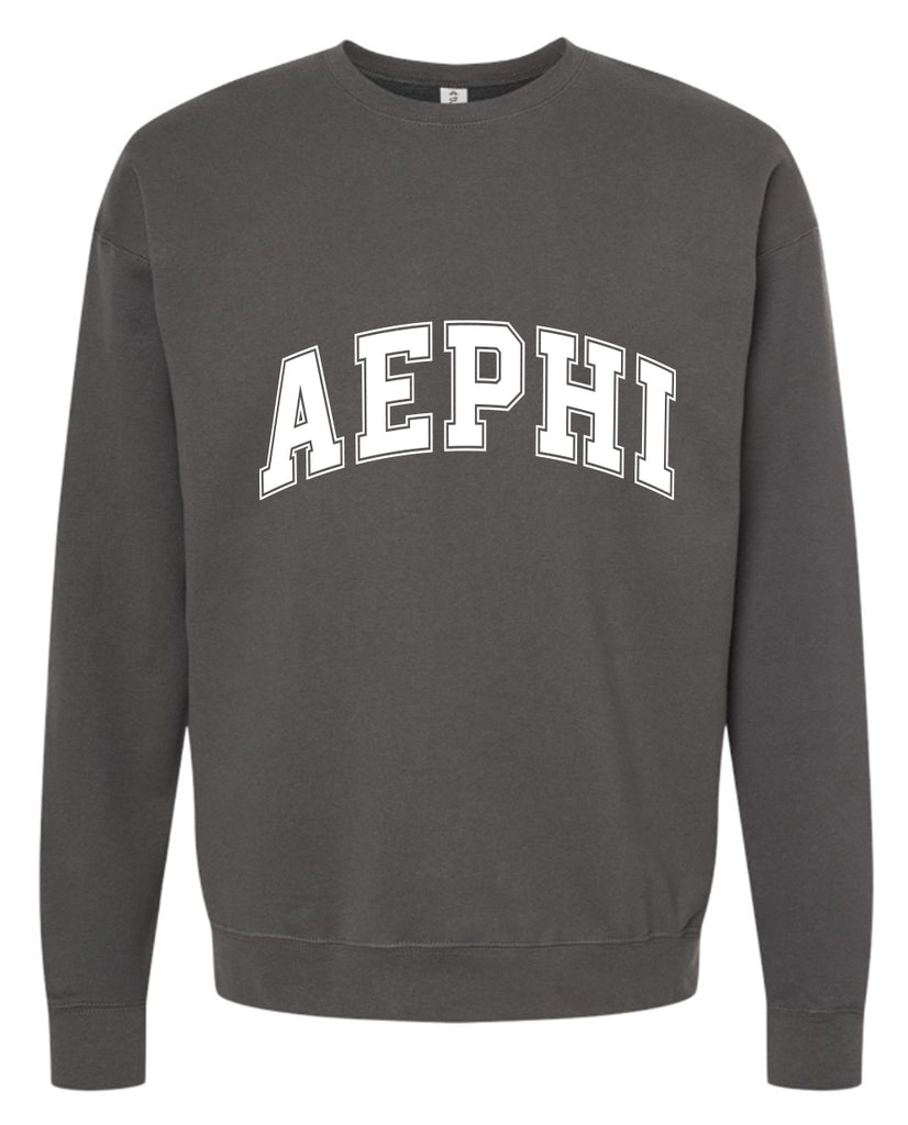 Alpha Epsilon Phi Sweatshirt- Crewneck Varsity Letters Design