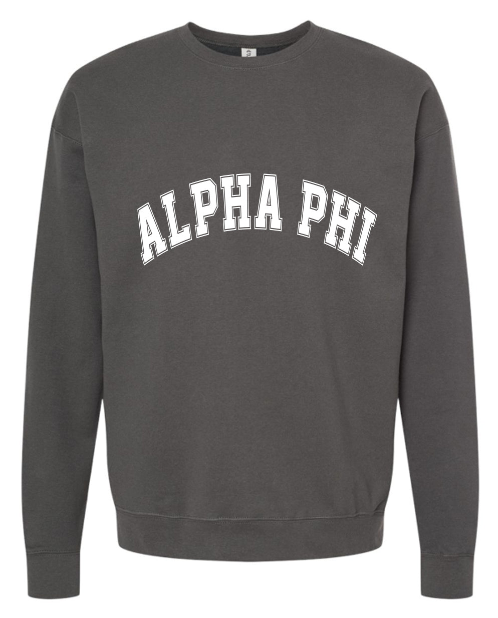 Alpha Phi Sweatshirt- Crewneck Varsity Letters Design