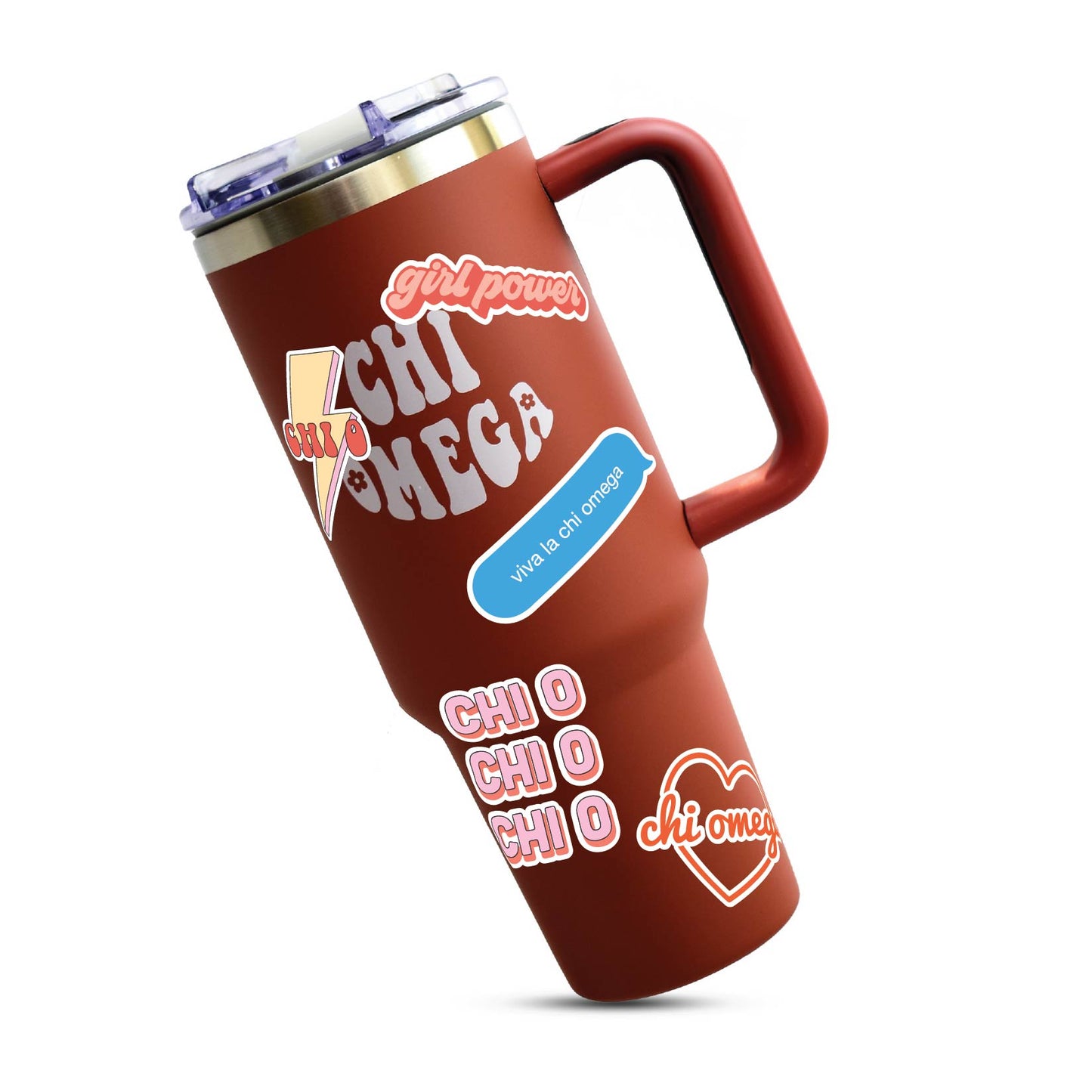 Chi Omega Girl Power Sticker Sheet