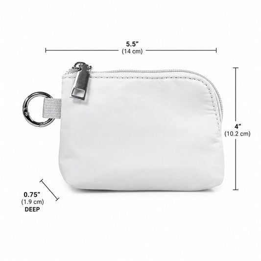 Kappa Kappa Gamma Zipper Wallet Pouch with Keyring