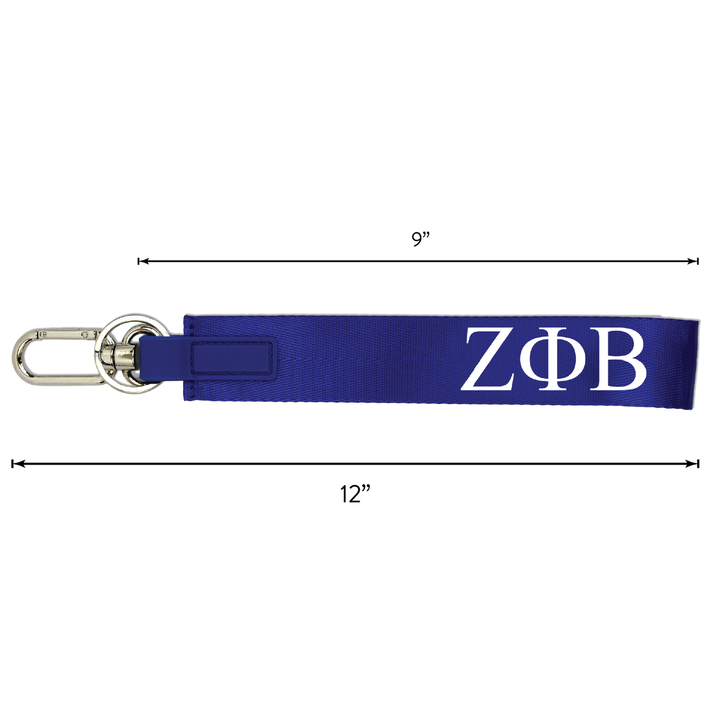 Zeta Phi Beta Keychain- Hands-Free Wristlet Lanyard Style