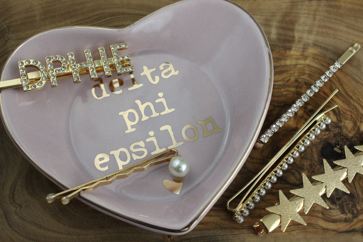 Delta Phi Epsilon Ceramic Ring Dish