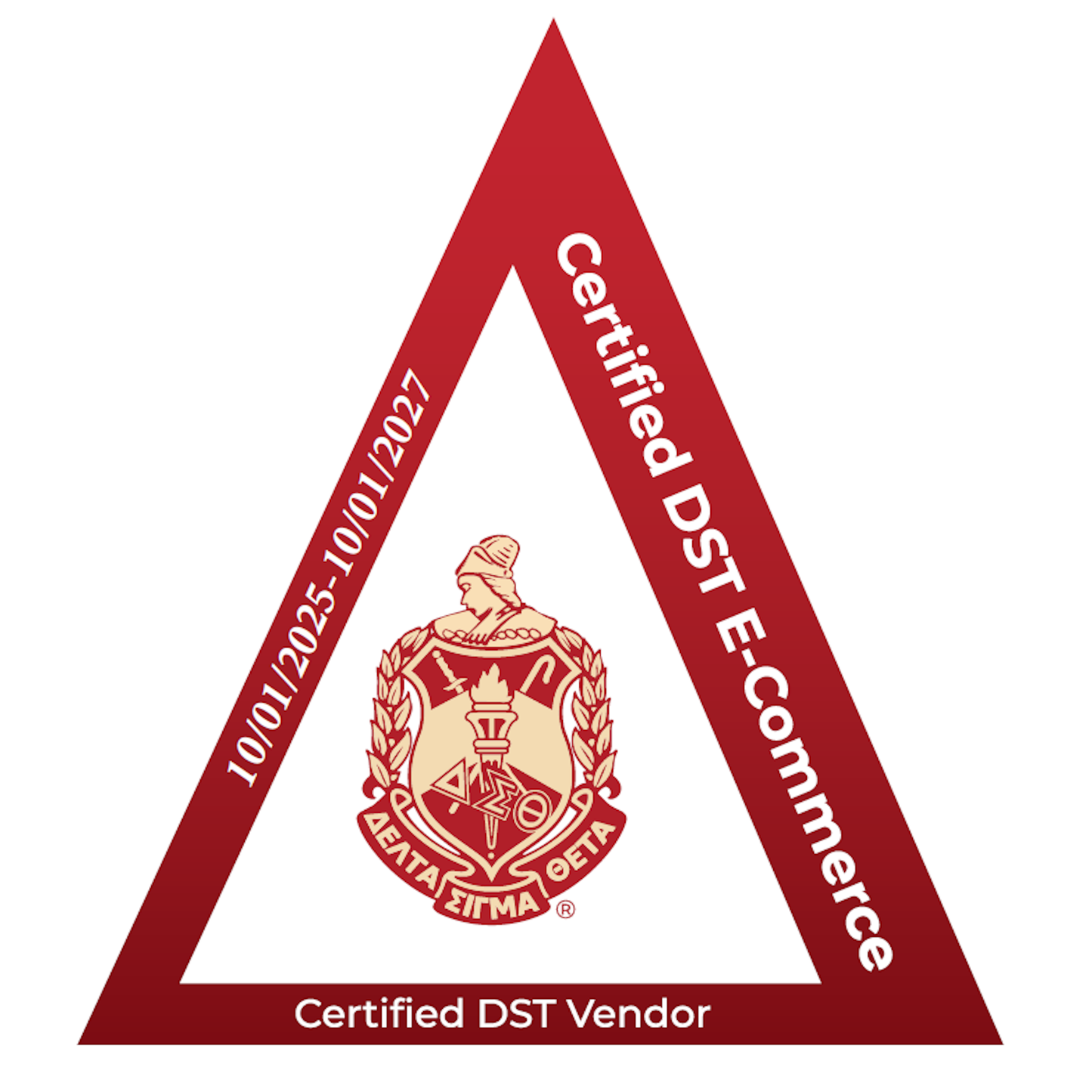 Delta Sigma Theta Retro Sorority Car Magnet Set of 2