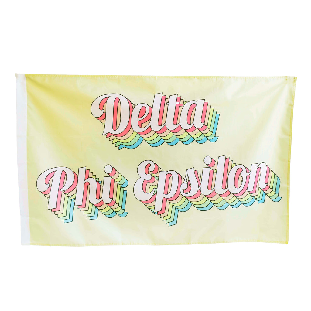 Delta Phi Epsilon Retro Flag