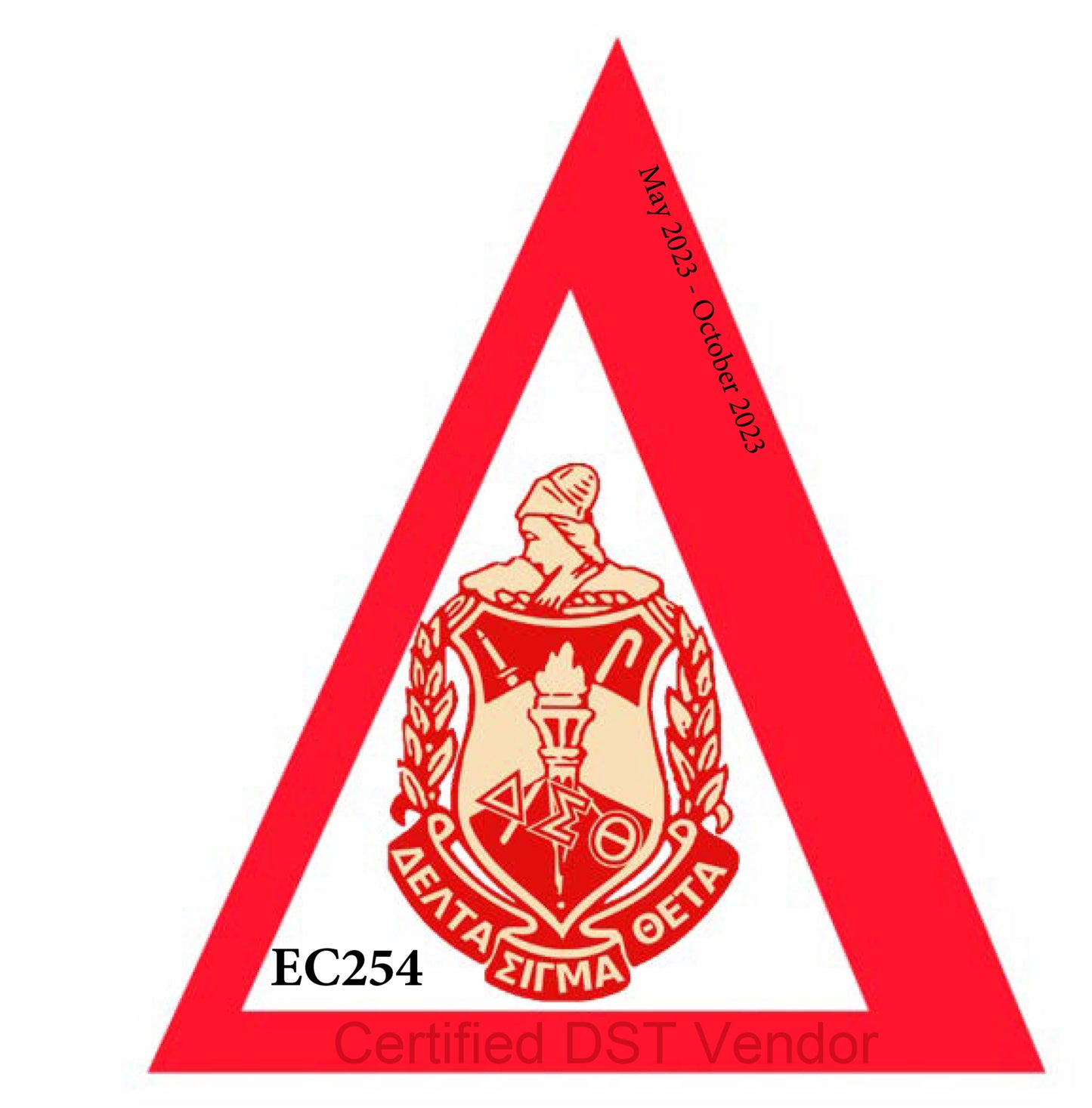 Delta Sigma Theta Silver Greek Letters Necklace