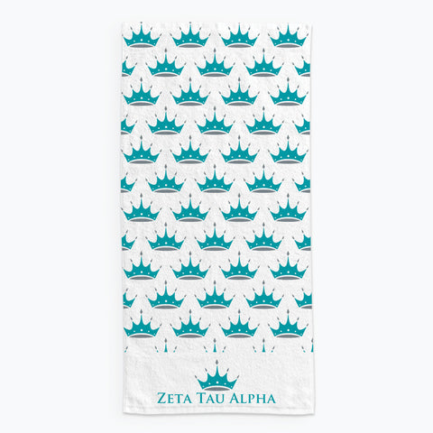 Zeta Tau Alpha Beach Towel- Lightweight Brand Design