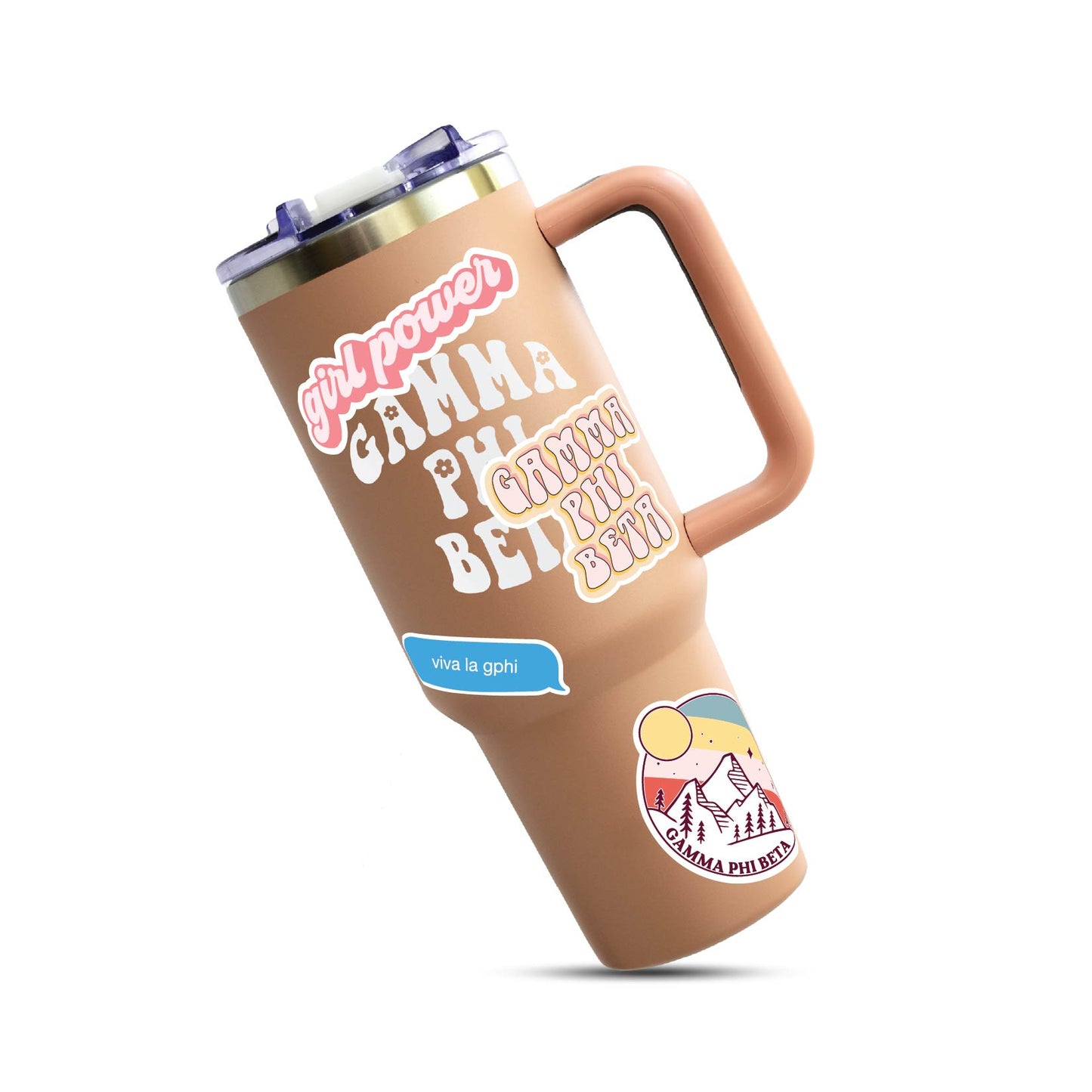 Gamma Phi Beta Girl Power Sticker Sheet
