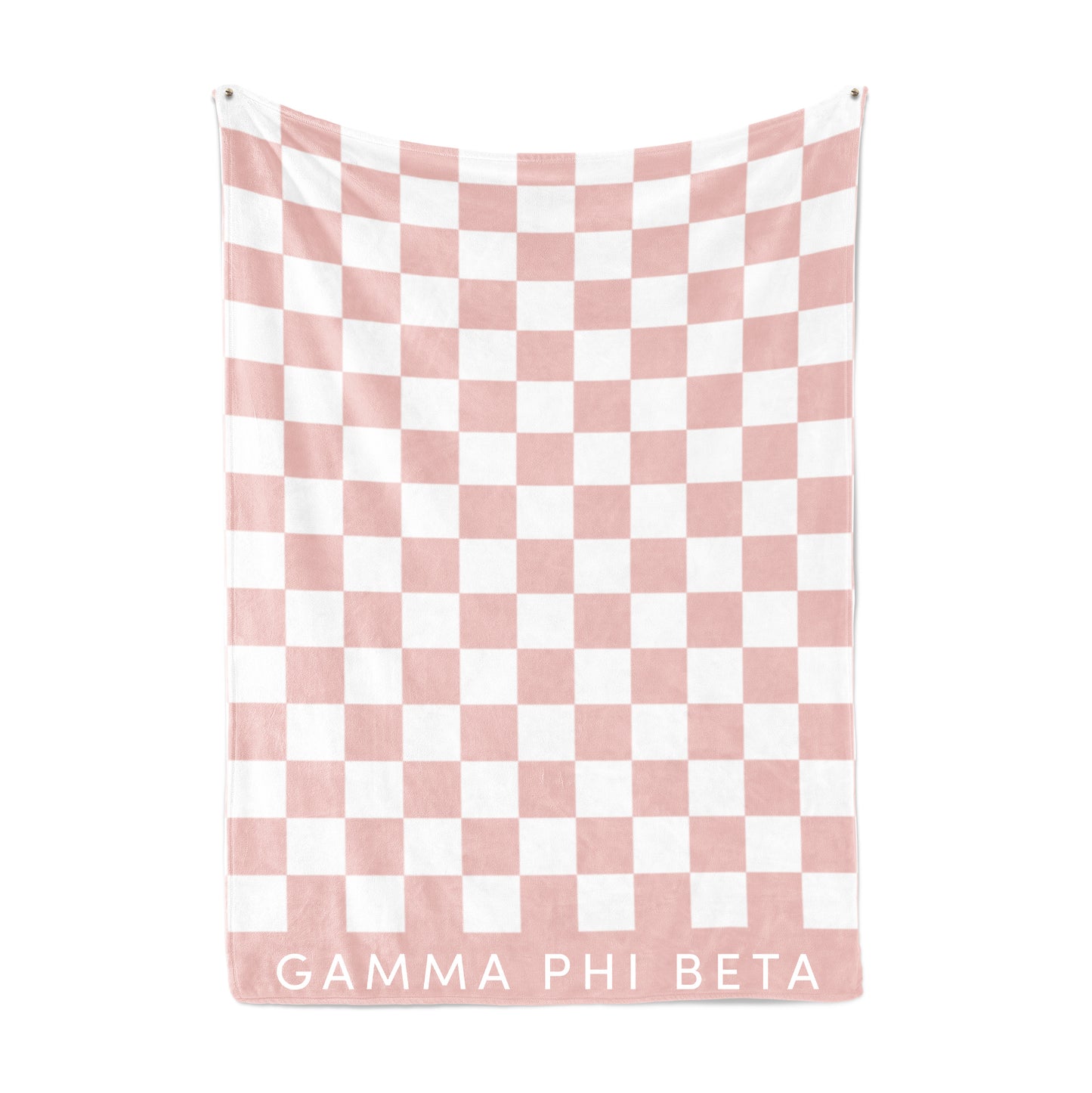 Gamma Phi Beta Blanket - Thick Checkered Sherpa Blanket