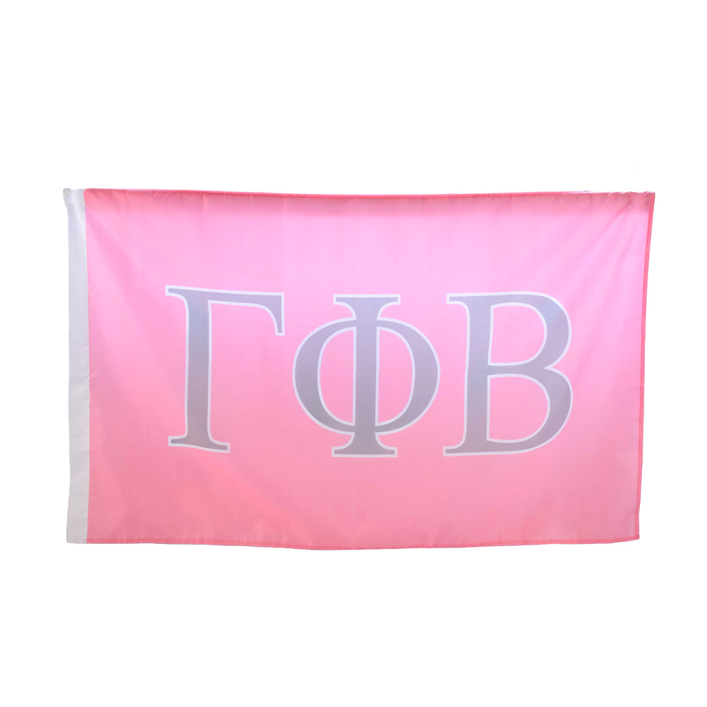 Gamma Phi Beta Flag, Sorority Greek Letters Flag, Two-Color Design