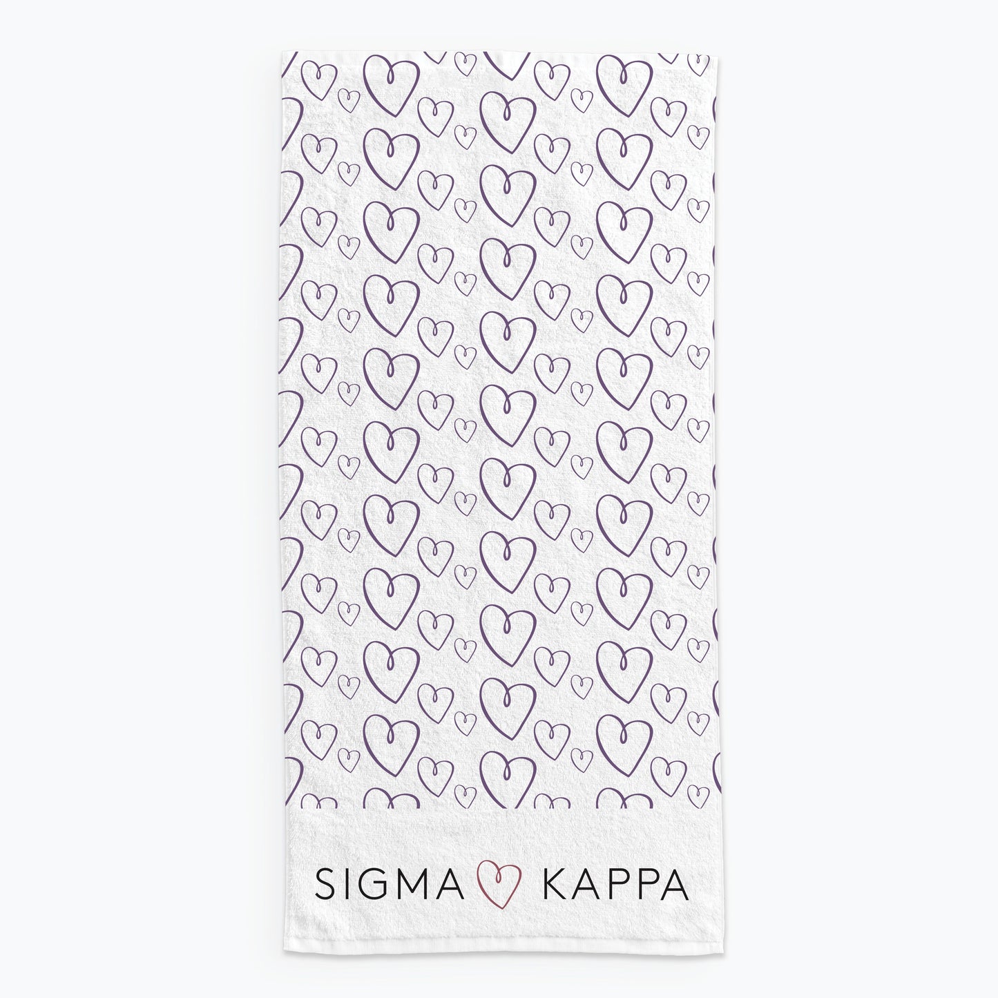 Sigma Kappa Beach Towel- Lightweight Brand Design