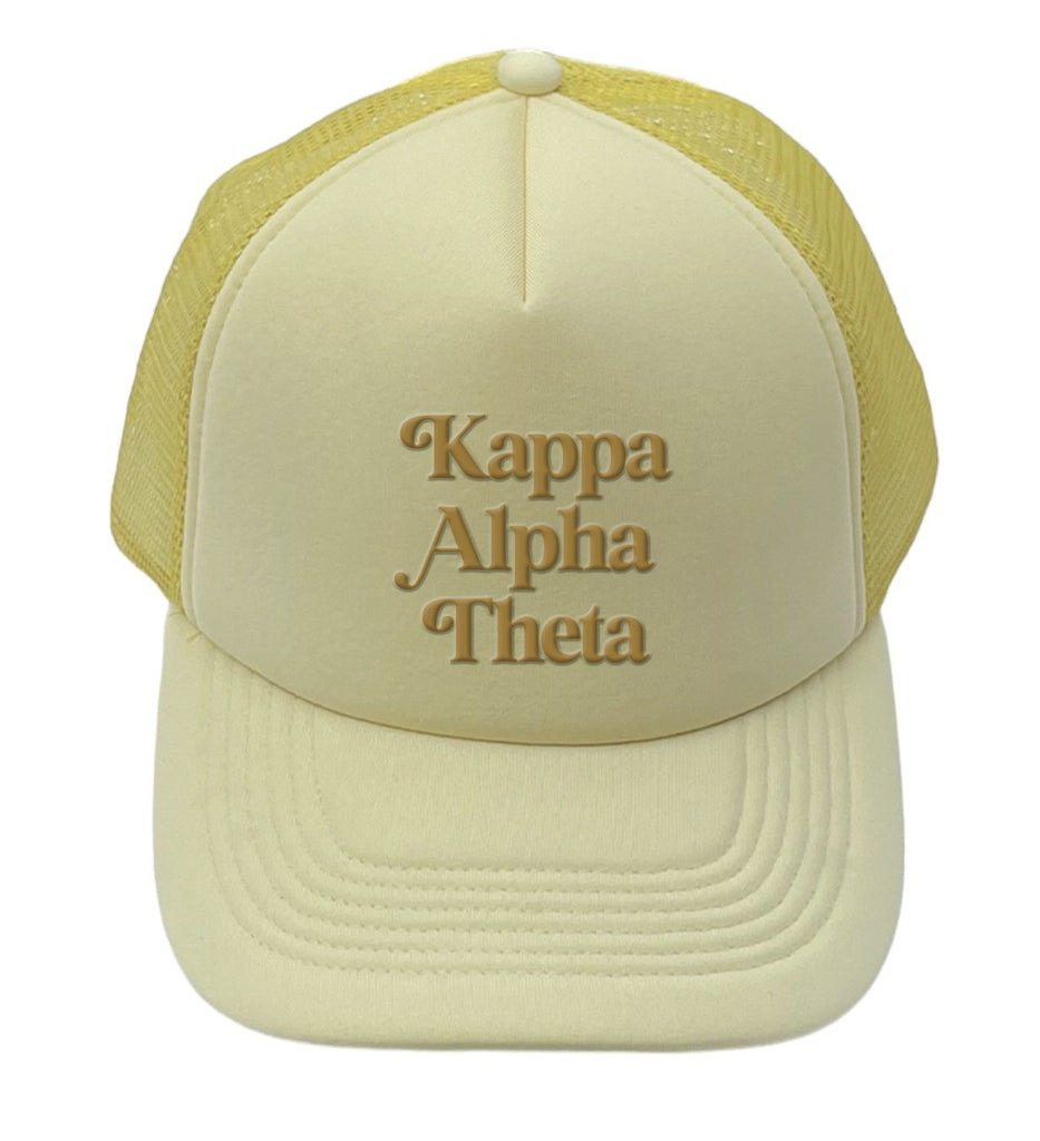 Kappa Alpha Theta Baseball Cap, Mesh Trucker-Style Hat