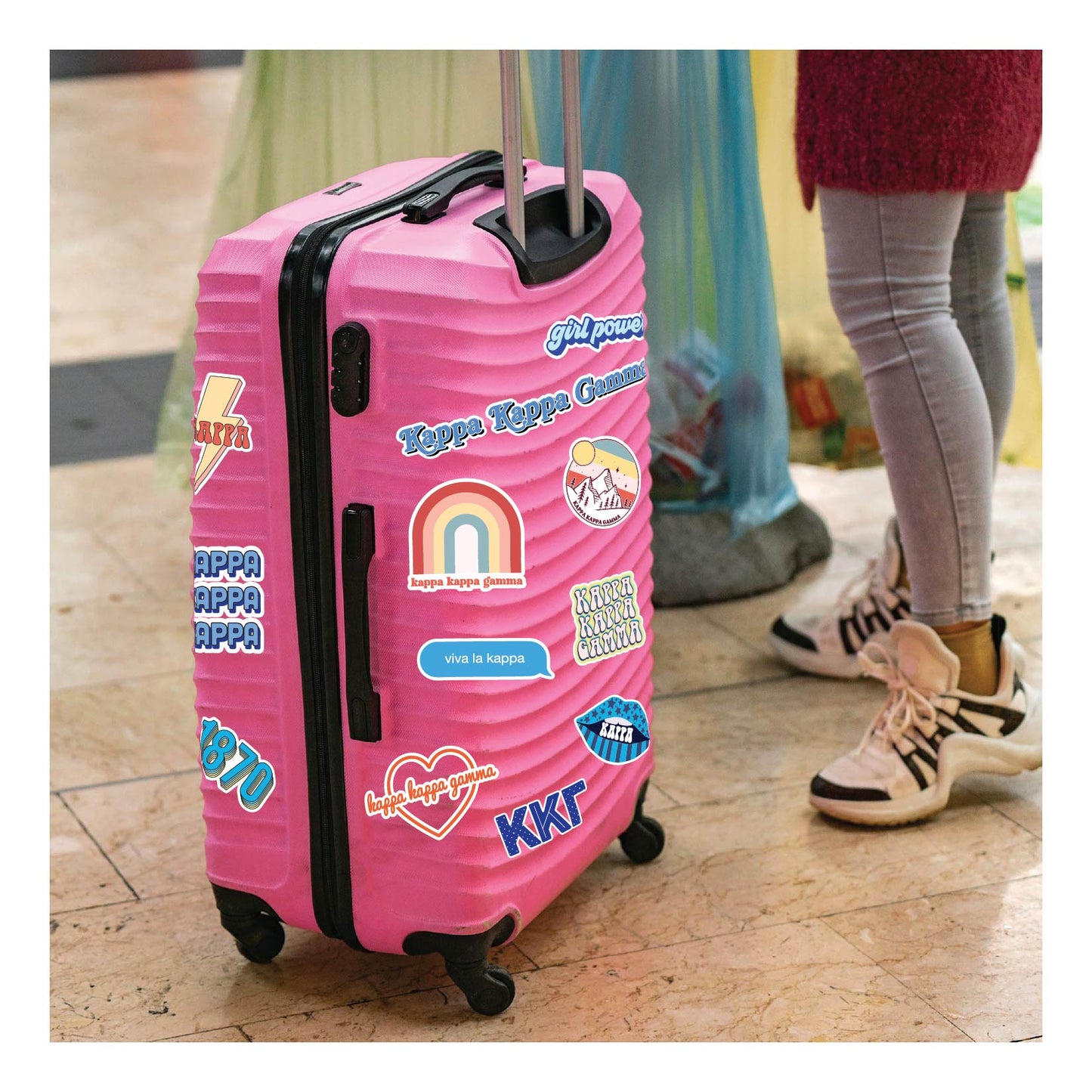 Kappa Kappa Gamma Girl Power Sticker Sheet