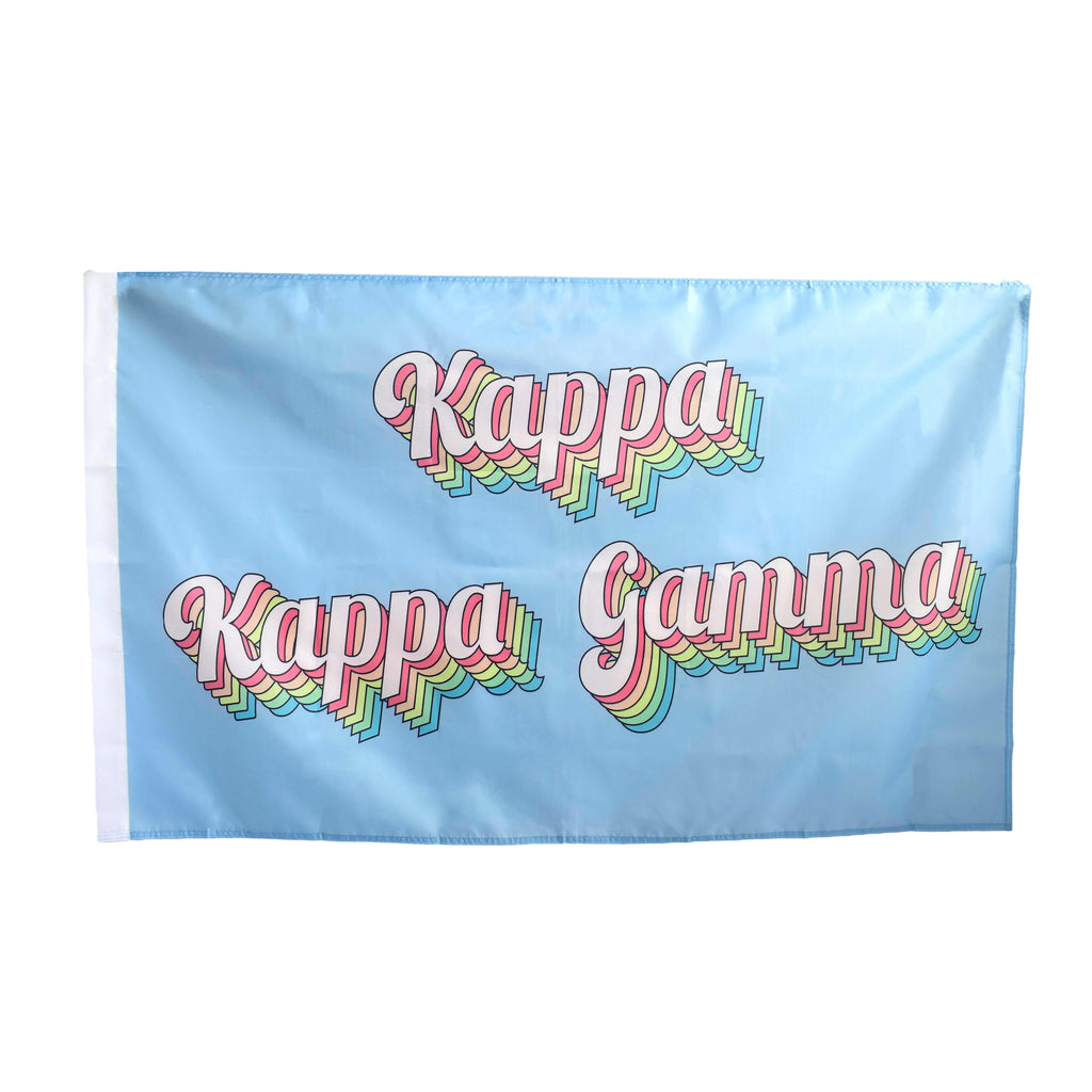 Kappa Kappa Gamma Retro Flag