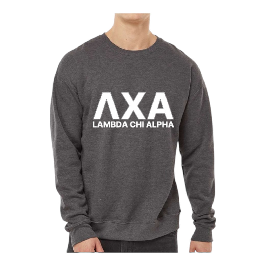 Lambda Chi Alpha Sweatshirt- Crewneck Fraternity Varsity Letters Design