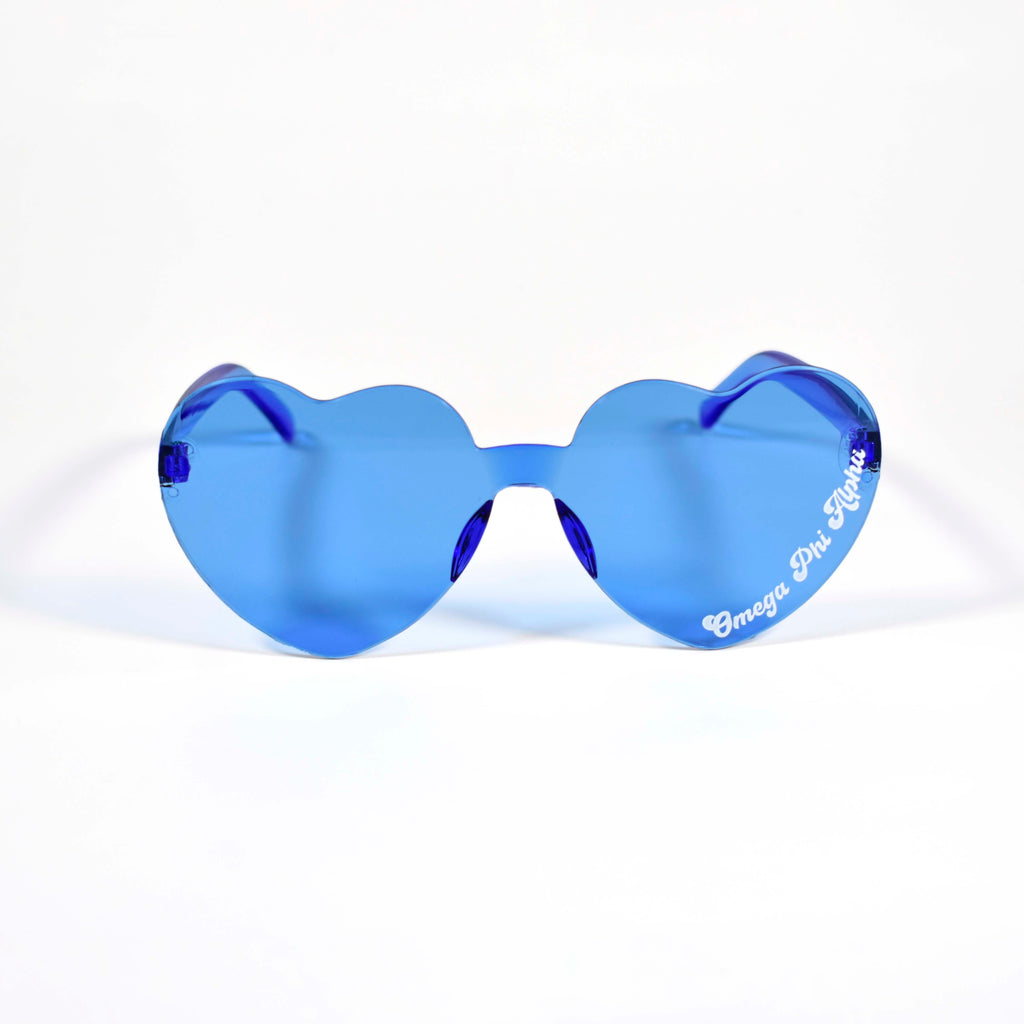 Omega Phi Alpha Sunglasses - Heart Shaped