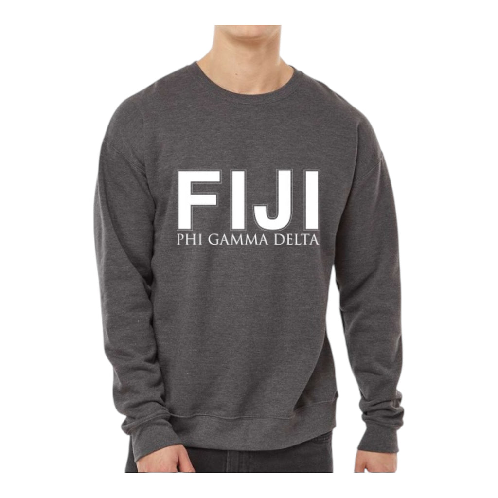 Phi Gamma Delta Sweatshirt- Crewneck Fraternity Varsity Letters Design