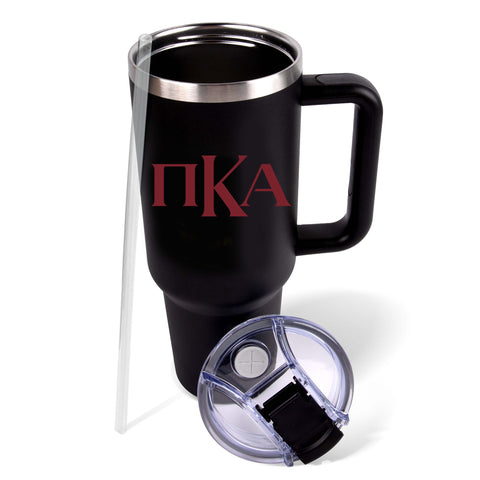 Pi Kappa Alpha Fraternity 40oz Stainless Steel Tumbler with Handle