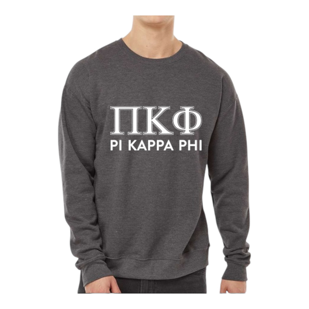 Pi Kappa Phi Sweatshirt- Crewneck Fraternity Varsity Letters Design