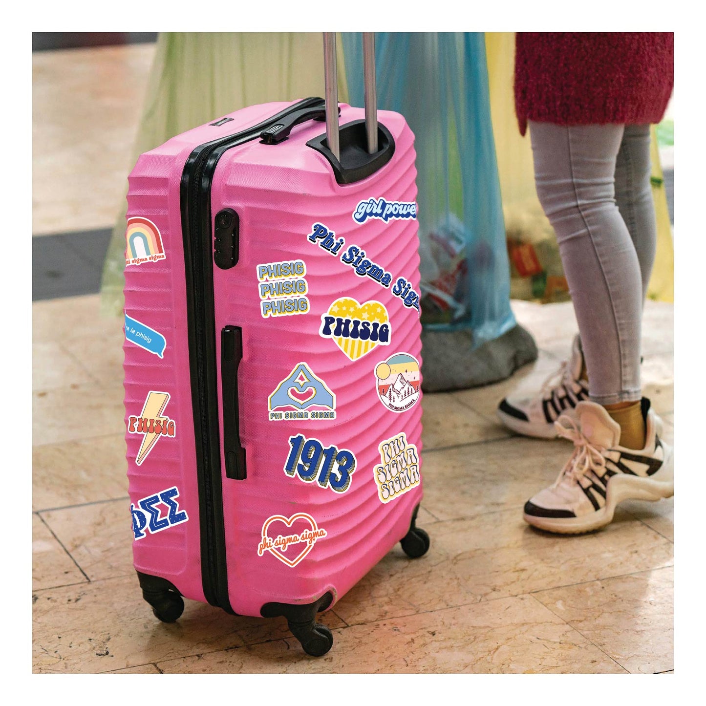 Phi Sigma Sigma Girl Power Sticker Sheet