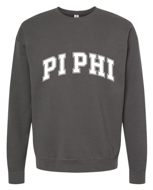 Pi Beta Phi Sweatshirt- Crewneck Varsity Letters Design
