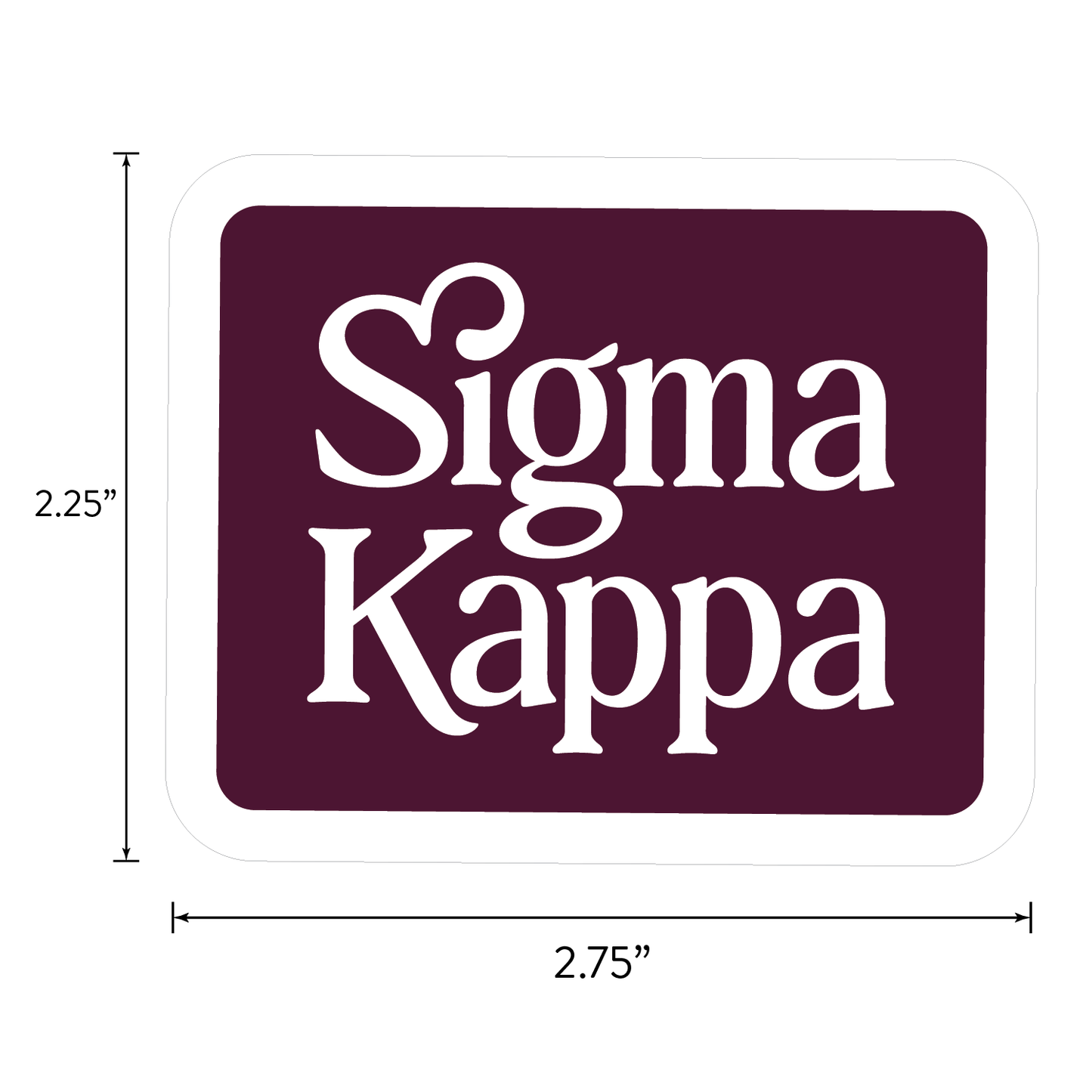 Sigma Kappa 2026 Sorority Brand Focus Sticker Sheet