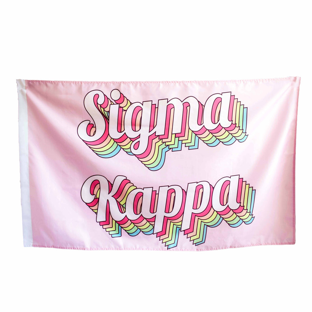 Sigma Kappa Retro Flag