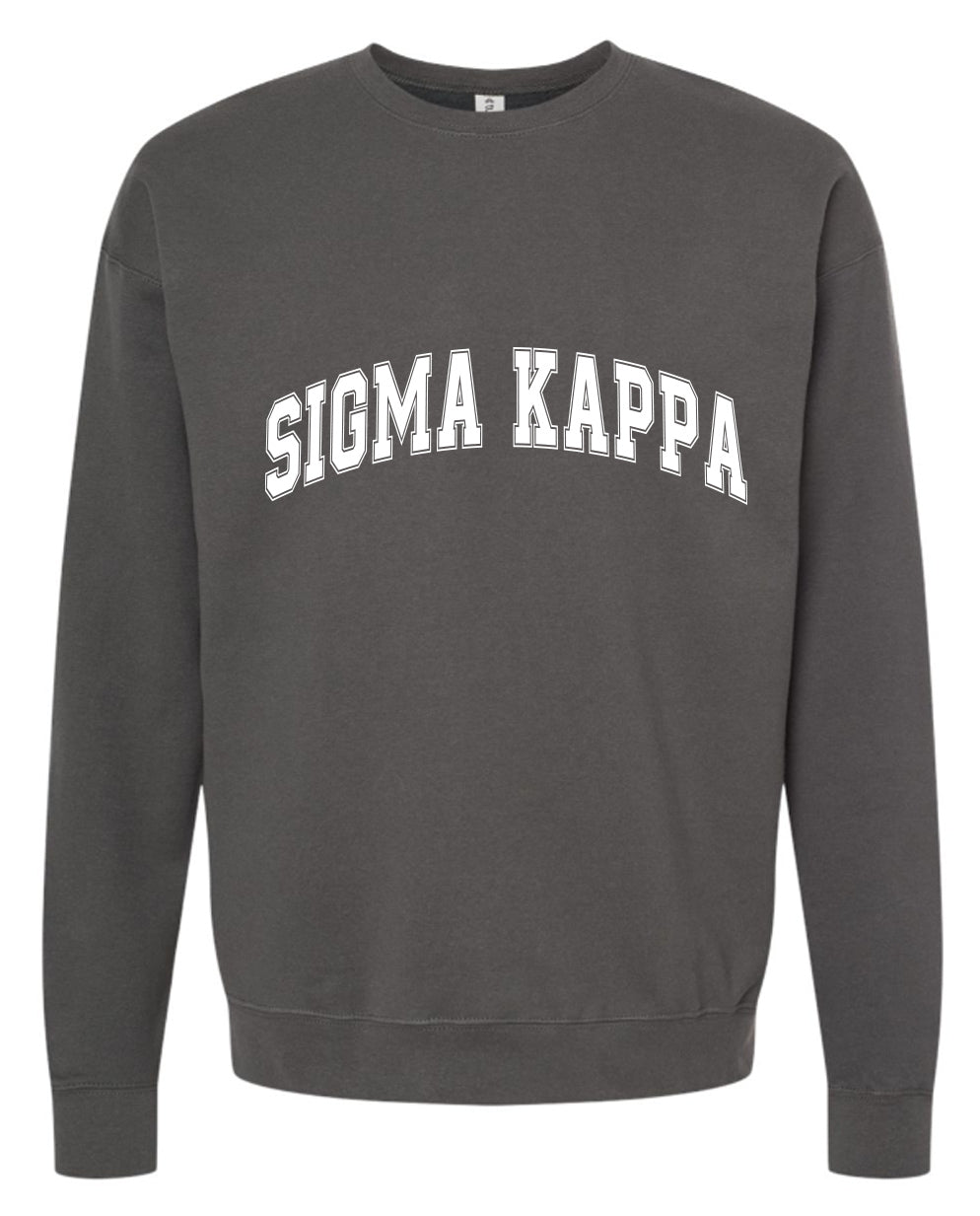 Sigma Kappa Sweatshirt- Crewneck Varsity Letters Design