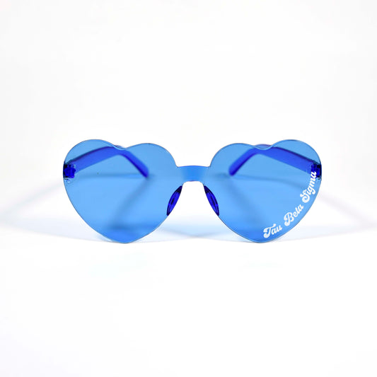 Tau Beta Sigma Sunglasses - Heart Shaped