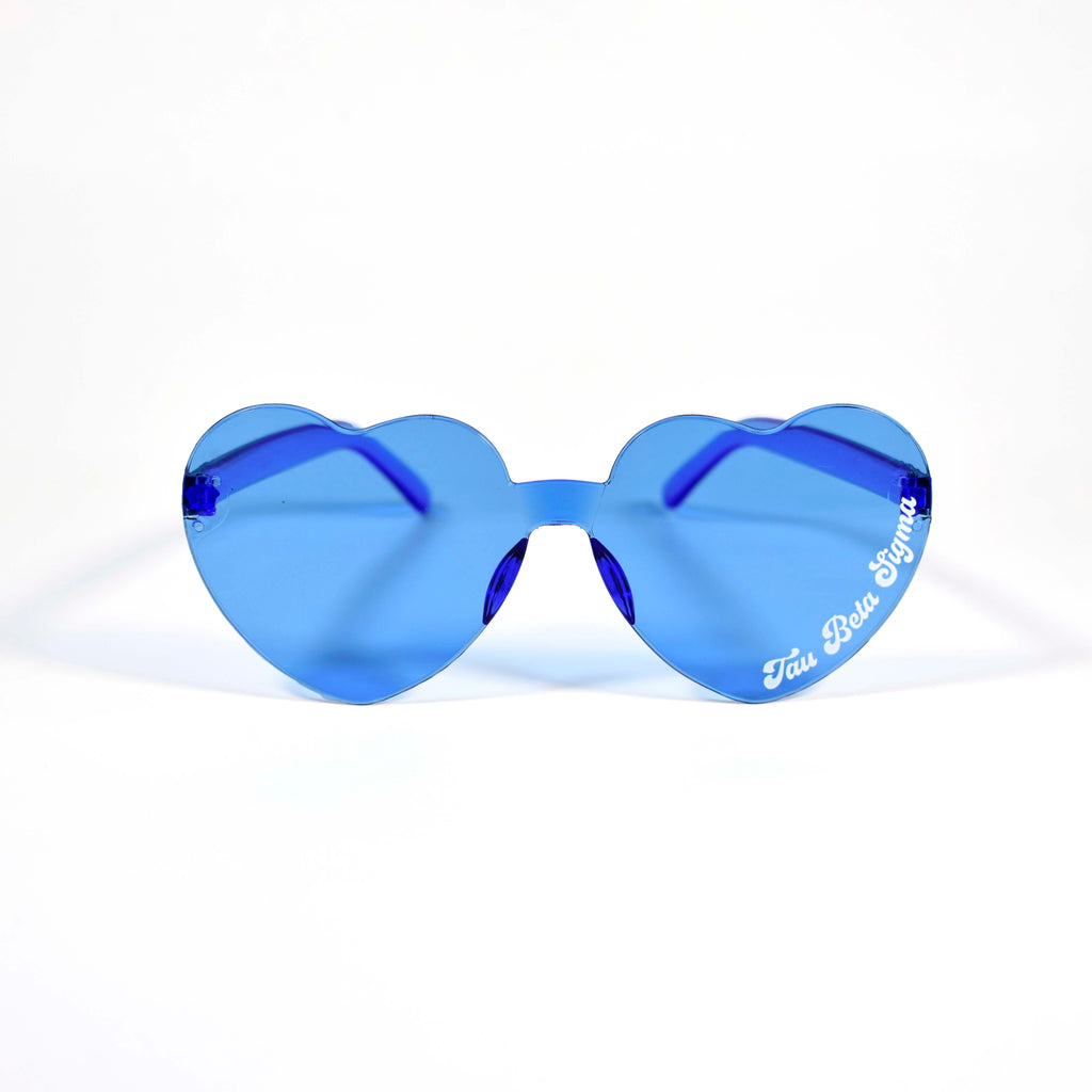 Tau Beta Sigma Sunglasses - Heart Shaped