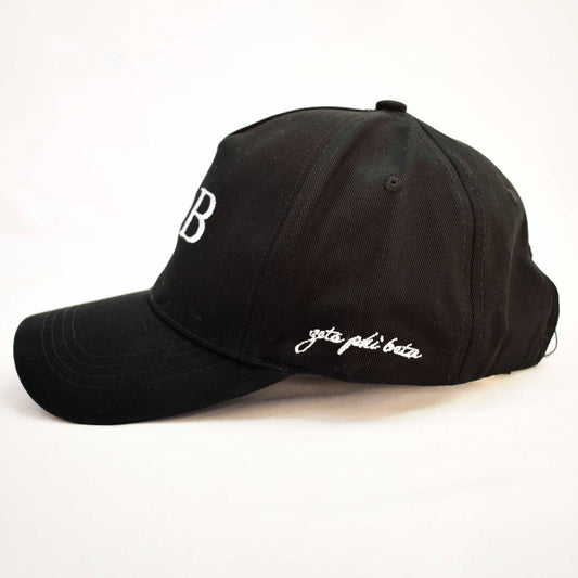 Zeta Phi Beta Baseball Cap- Brushed Cotton 5-Panel Black Hat