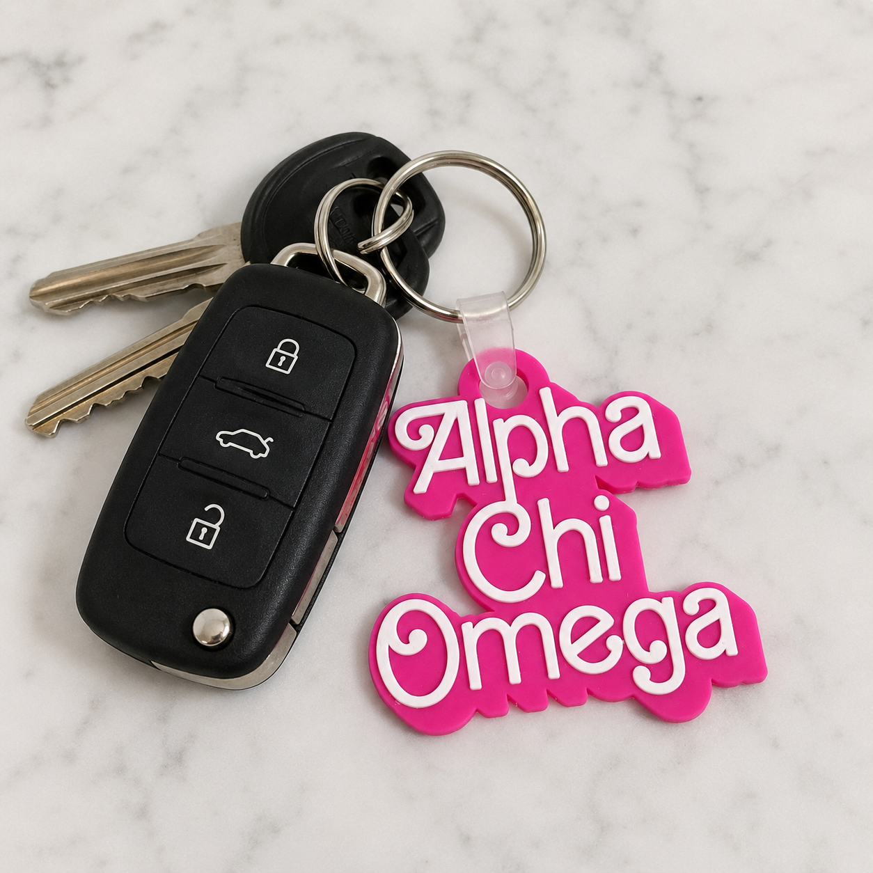 Alpha Chi Omega Retro Dolly Keychain