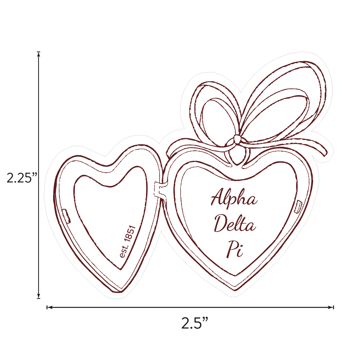 Alpha Delta Pi Sticker Sheet- Teddy Bears and Sisterhood Love Theme