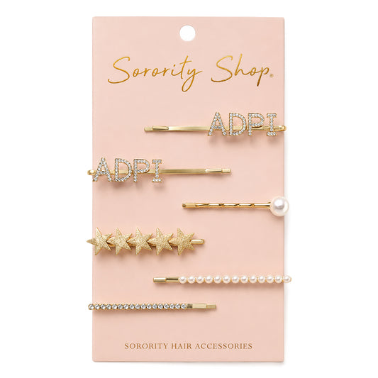 Alpha Delta Pi Sorority Hair Clips