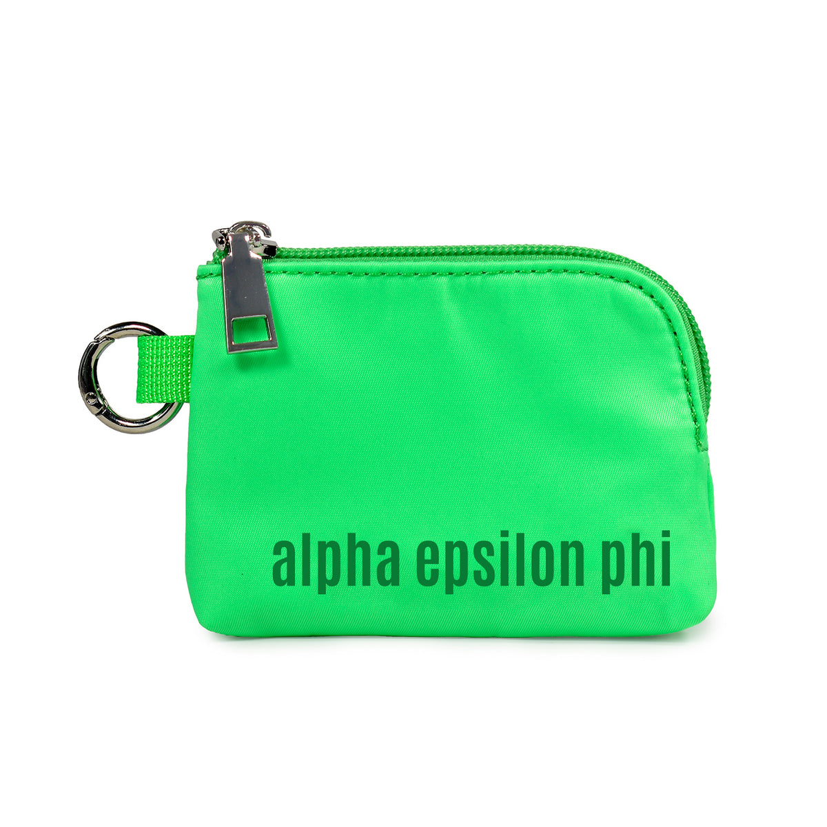 Alpha Epsilon Phi Zipper Wallet Pouch with Keyring