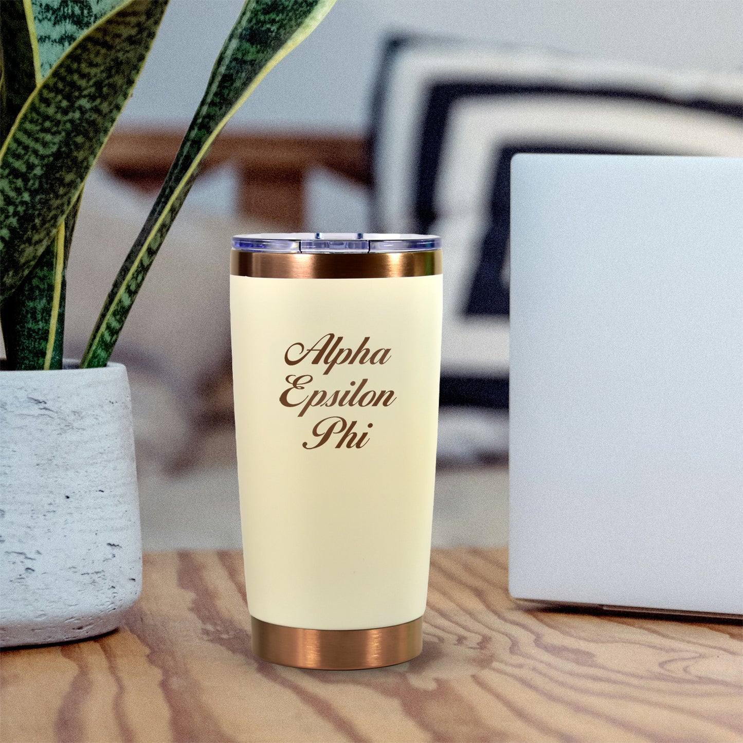 Alpha Epsilon Phi 20 oz. Insulated Tumbler with Sorority Name