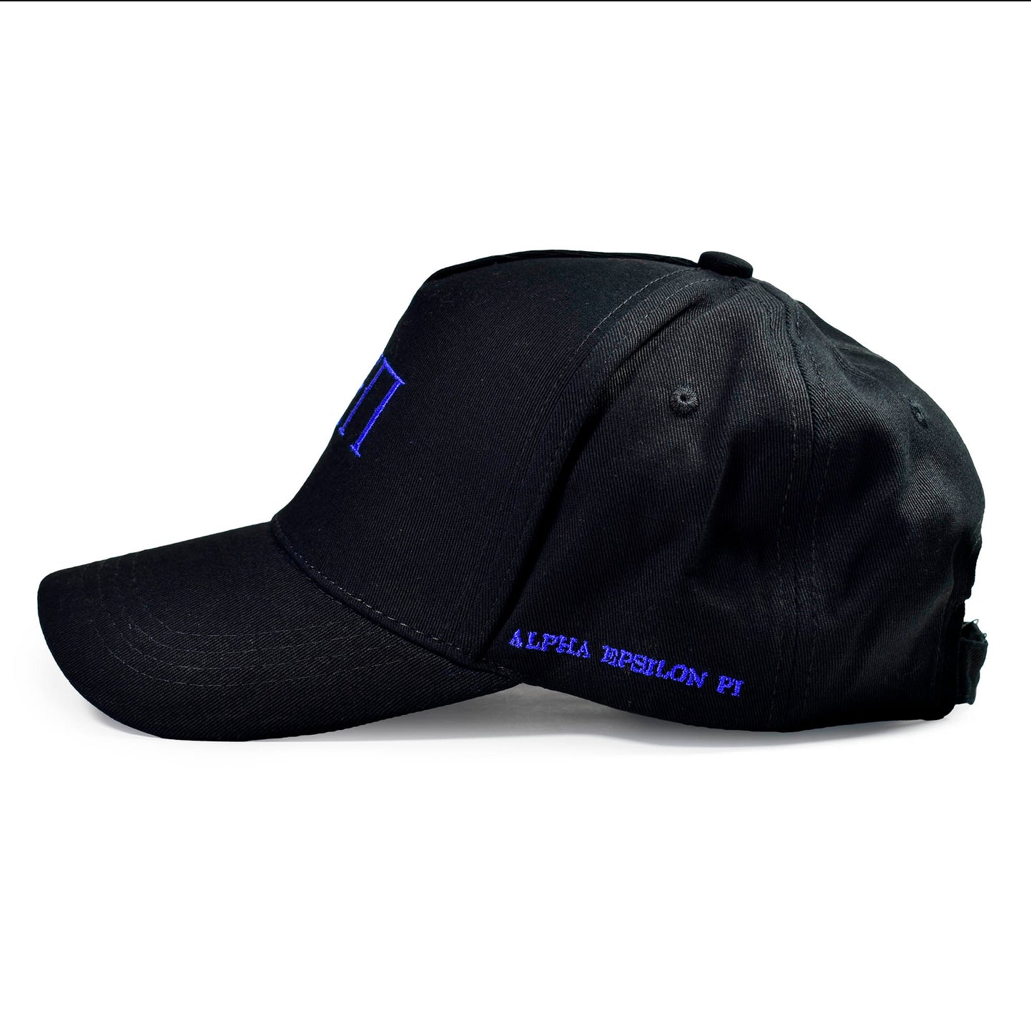 Alpha Epsilon Pi Fraternity Baseball Cap- Brushed Cotton 5-Panel Black Hat