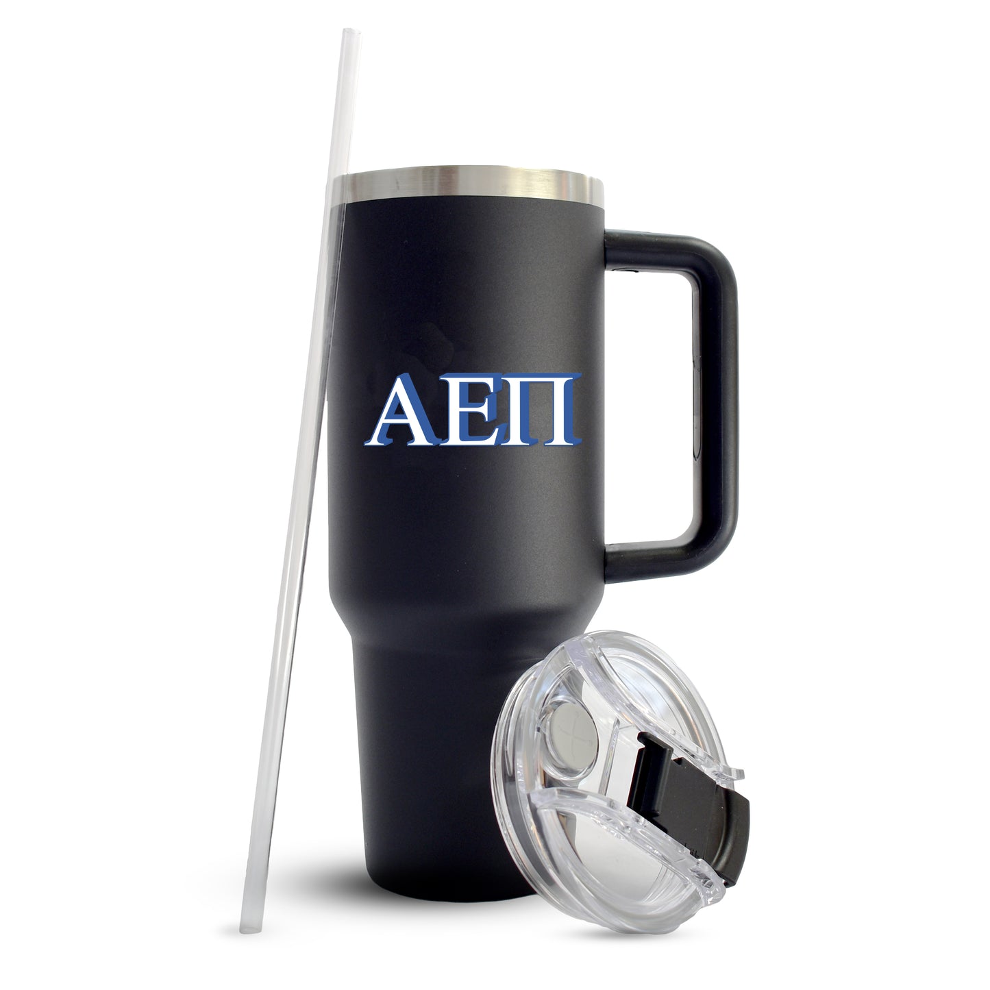 Alpha Epsilon Pi Fraternity 40oz Stainless Steel Tumbler with Handle