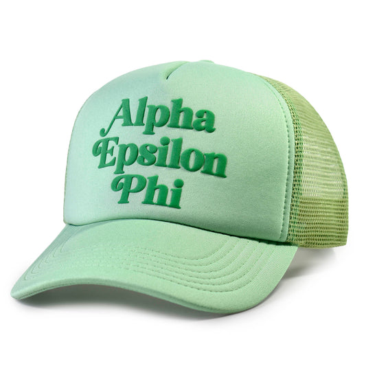Alpha Epsilon Phi Baseball Cap, Mesh Trucker-Style Hat