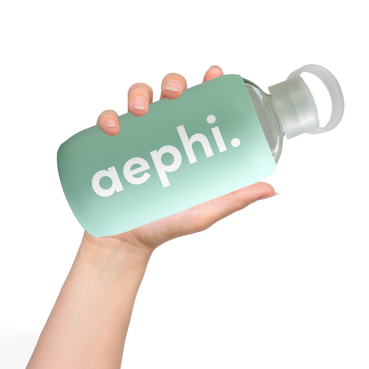 Alpha Gamma Delta Glass Water Bottle with Silicone Sleeve