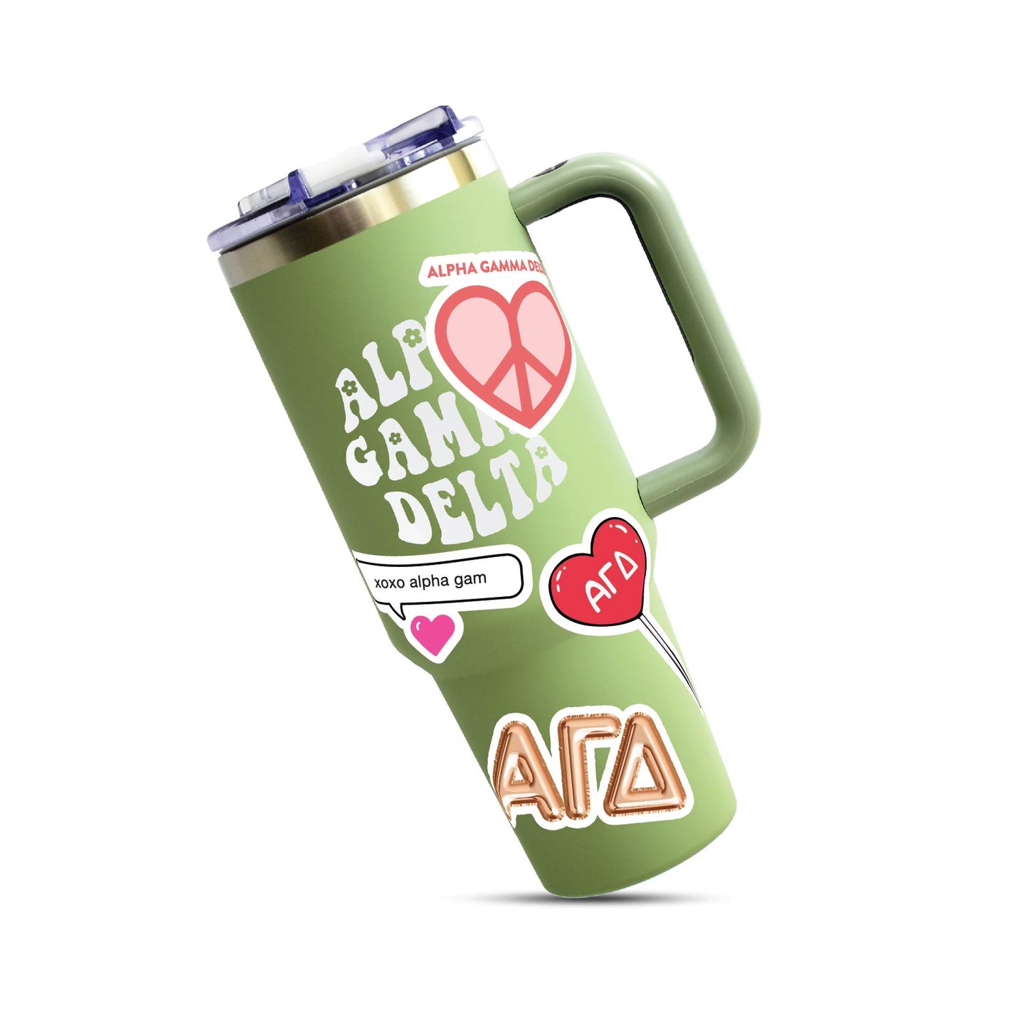 Alpha Gamma Delta- Sticker Sheet- Love Theme