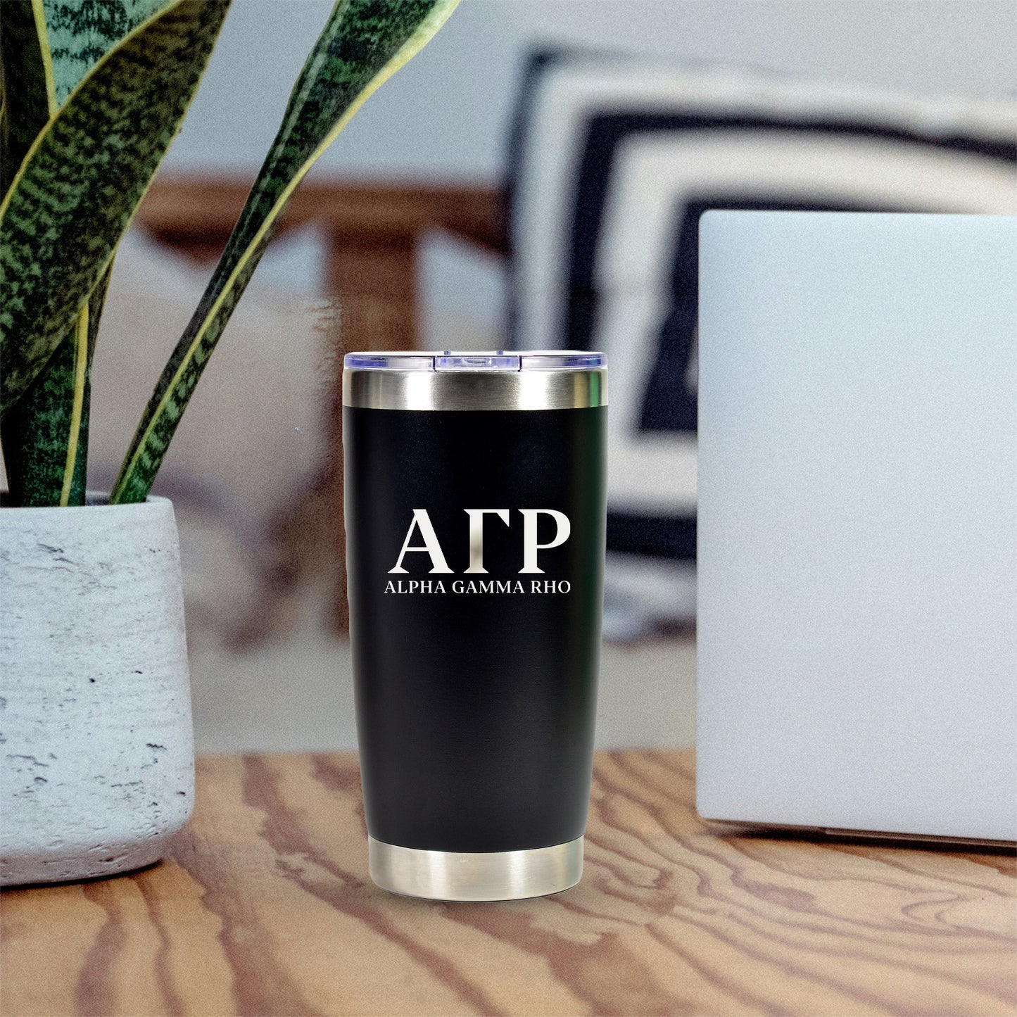 Alpha Gamma Rho 20 oz. Insulated Tumbler with Greek Letters