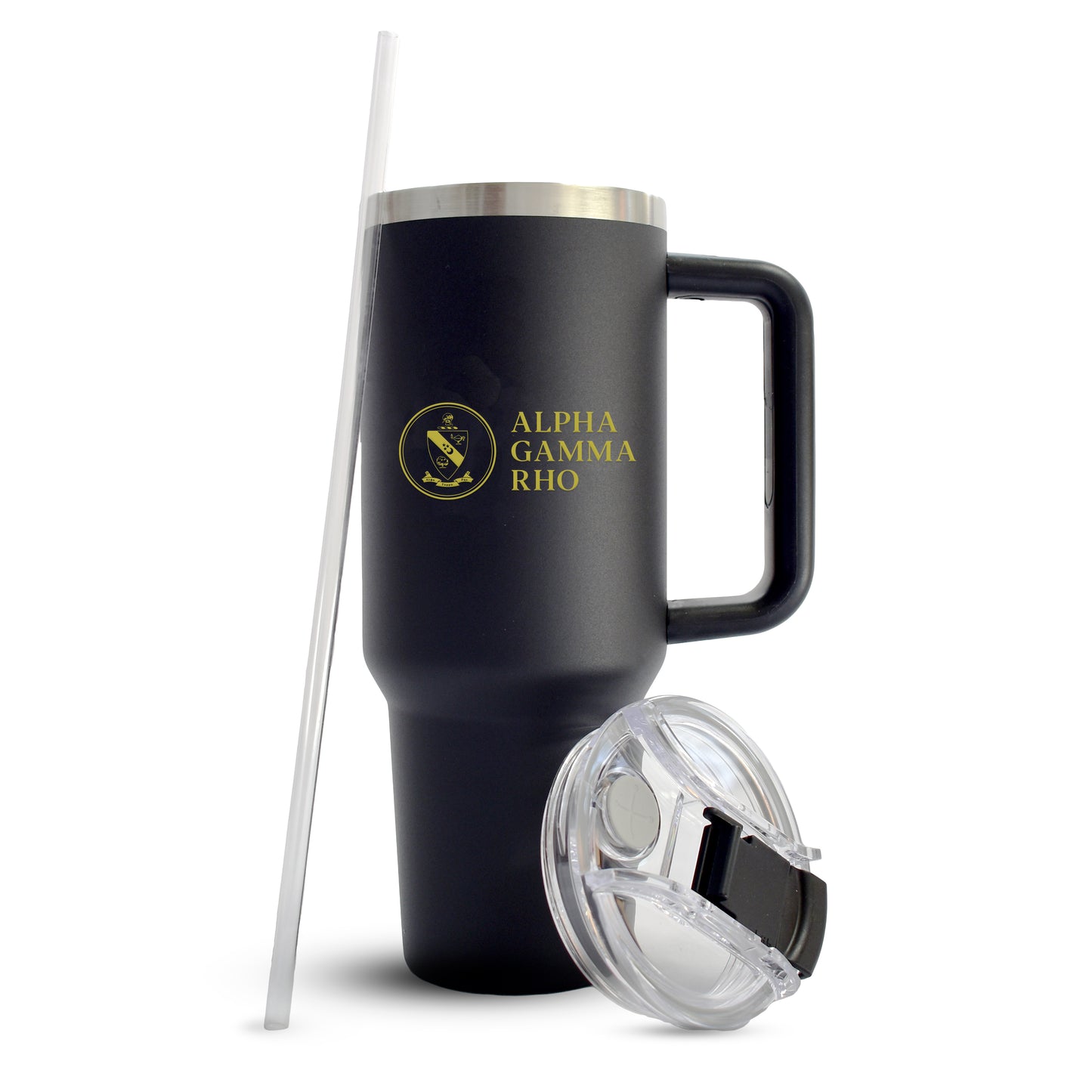 Alpha Gamma Rho Fraternity 40oz Stainless Steel Tumbler with Handle